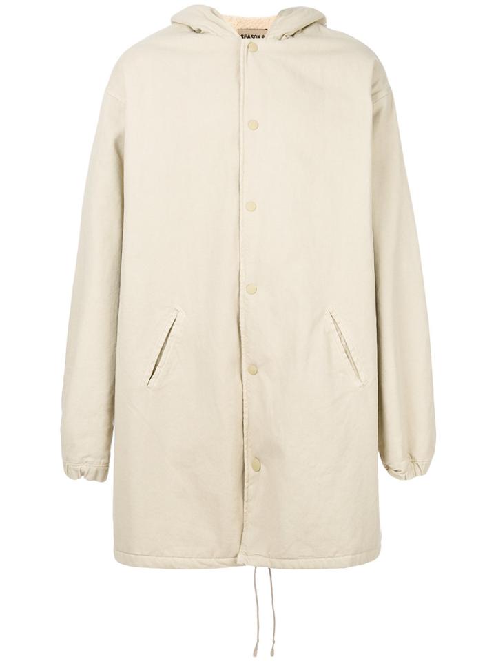 Yeezy Season 4 Hooded Coach Jacket - Nude & Neutrals