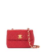 Chanel Pre-owned Cc Logos Chain Shoulder Bag - Red