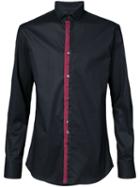 Philipp Plein - Contrasting Button Shirt - Men - Cotton/spandex/elastane - Xl, Black, Cotton/spandex/elastane