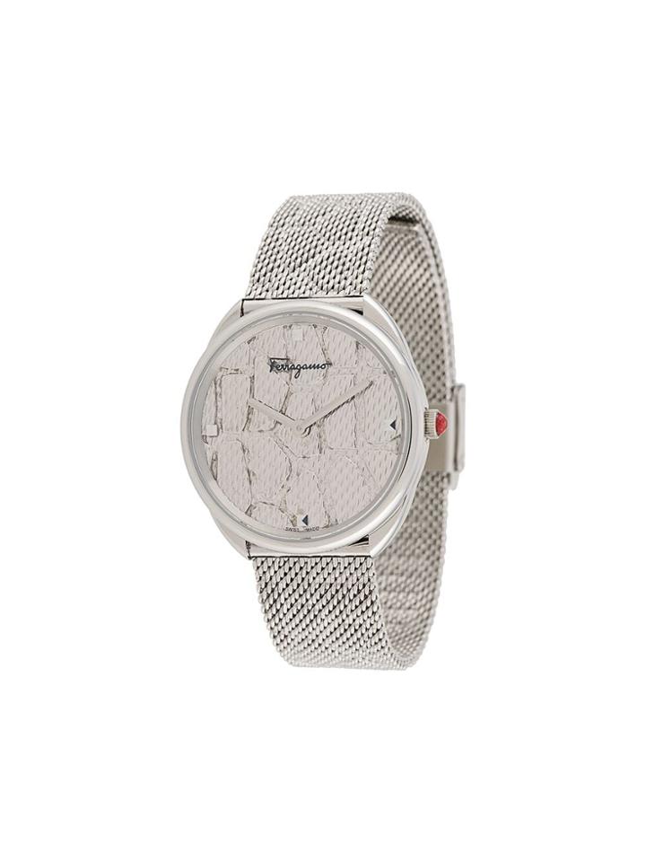 Salvatore Ferragamo Watches Cuir 34 Mm Bracelet Watch - Metallic