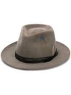 Nick Fouquet Letter Embroidered Hat - Grey