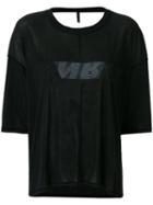 Unravel Project Open-back T-shirt - Black