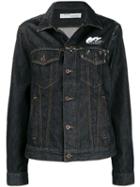Off-white Arrows Print Denim Jacket - Black