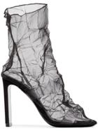 Nicholas Kirkwood Black D'arcy 105 Mesh Leather Ankle Boots