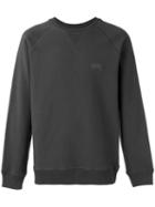 Stussy - Logo Embroidered Sweatshirt - Men - Cotton - S, Grey, Cotton