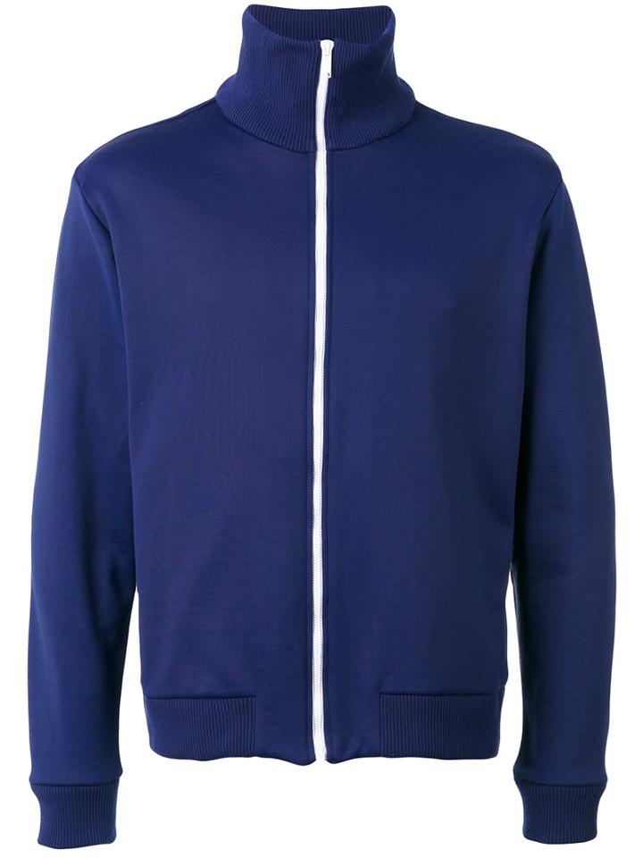 Golden Goose Deluxe Brand Fleece Zipped Jacket, Men's, Size: Large, Blue, Cotton/polyamide/polyester