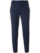 Cropped Pants - Women - Polyamide/polyester/spandex/elastane/virgin Wool - 46, Blue, Polyamide/polyester/spandex/elastane/virgin Wool, Brunello Cucinelli