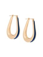 Annelise Michelson Ellipse Extra Small Enamel Hoops - Gold