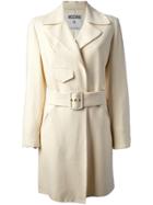 Moschino Vintage Belted Coat - Nude & Neutrals