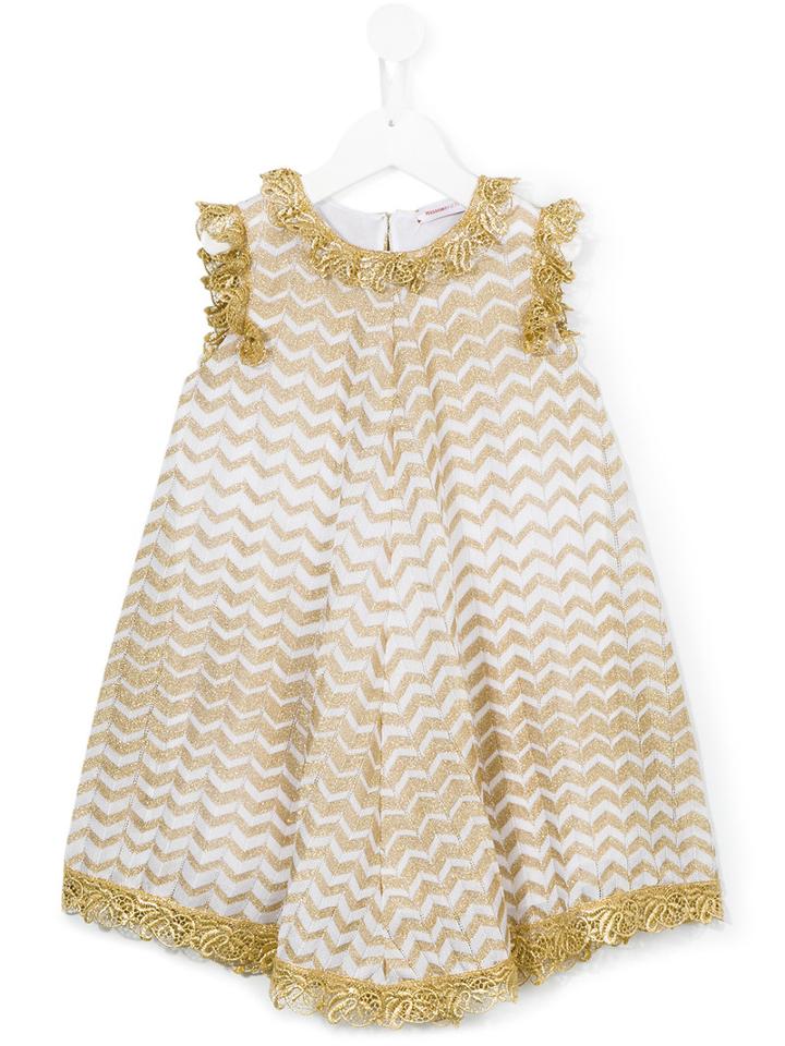Missoni Kids Striped Dress, Girl's, Size: 6 Yrs, Grey