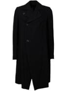 Julius Single Breasted Coat, Men's, Size: 3, Black, Cotton/cupro/viscose