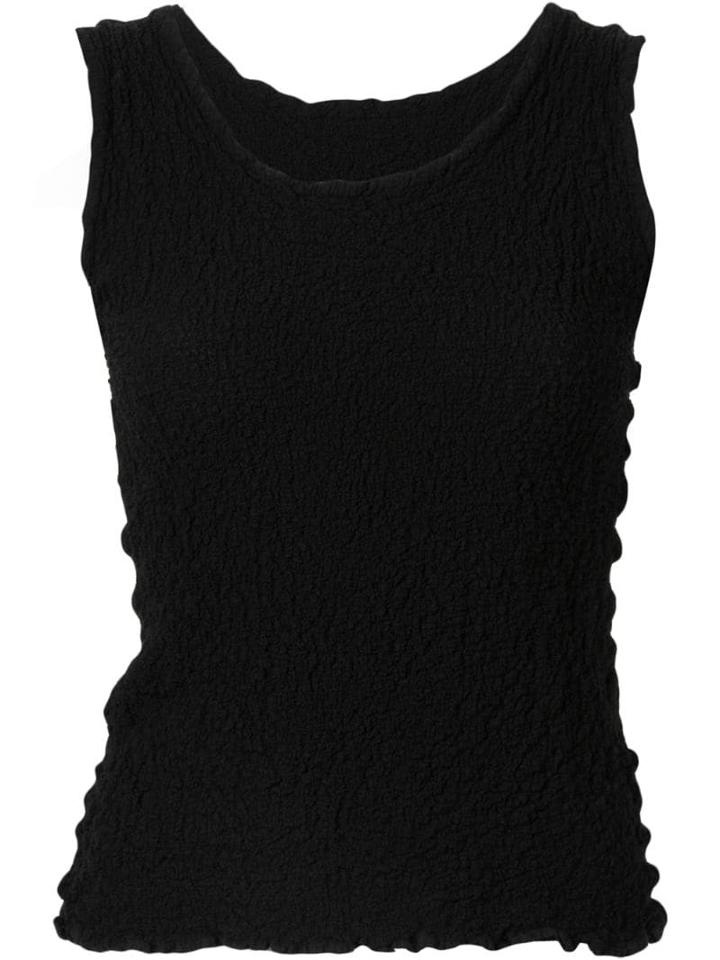 Issey Miyake Cauliflower Cauliflower Sleeveless Top - Black