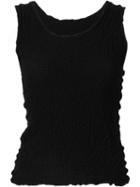 Issey Miyake Cauliflower Cauliflower Sleeveless Top - Black
