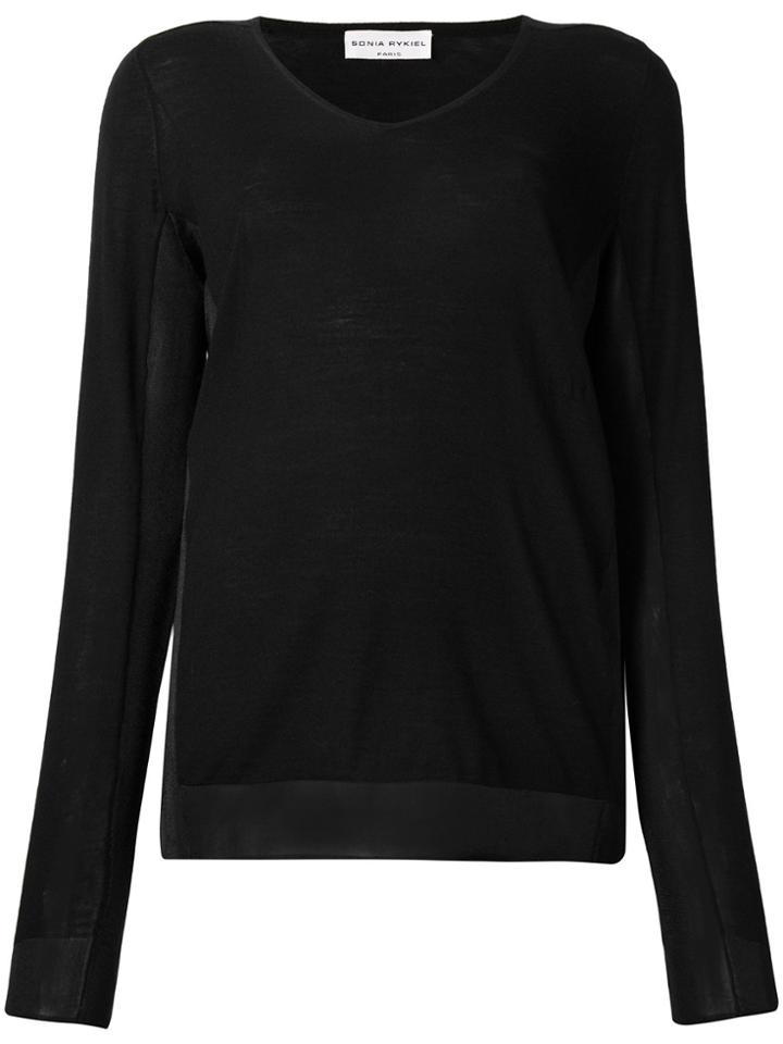 Sonia Rykiel V-neck Pullover - Black