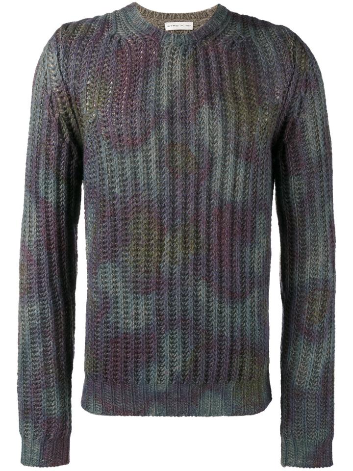 Etro Tie Dye Kitted Jumper - Multicolour