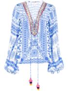 Rococo Sand Ionic Blouse - Blue