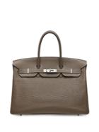 Hermès Pre-owned 35cm Birkin Bag - Grey