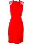 Stella Mccartney Lace Detail Bodycon Dress, Women's, Size: 38, Red, Silk/cotton/polyester/acetate
