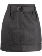 Brunello Cucinelli Belted Mini Skirt - Grey