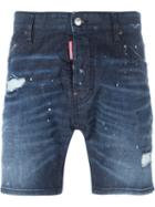 Dsquared2 Denim Shorts, Men's, Size: 50, Blue, Cotton/spandex/elastane/polyester