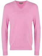 N.peal Burlington 1ply V-neck Sweater - Pink