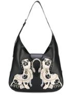 Gucci Dionysus Embroidered Maxi Hobo, Women's, Black, Leather