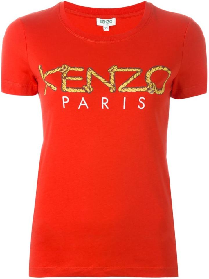 Kenzo Kenzo Paris T-shirt, Women's, Size: Medium, Red, Cotton