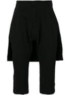 Helmut Lang - Zipped Rear Panel Cropped Trousers - Men - Cotton/spandex/elastane - 29, Black, Cotton/spandex/elastane
