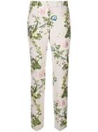 Calvin Klein 205w39nyc Floral Jacquard Trousers - White