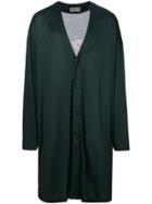 Yohji Yamamoto Oversized Printed Cardigan - Green