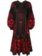 March 11 Kilim Embroidered Dress - Black