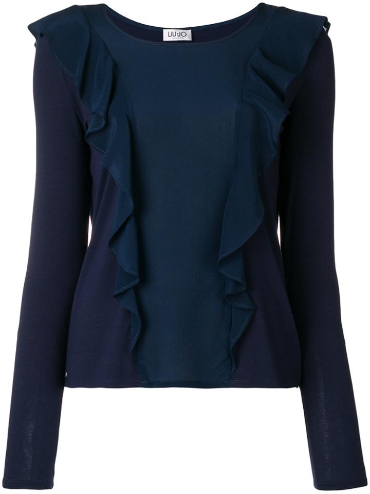 Liu Jo Synthpop Frilled Top - Blue