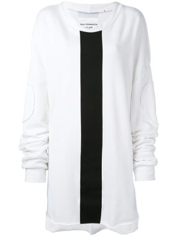 Nelly Johansson - Long Sweatshirt - Women - Cotton/polyester - One Size, White, Cotton/polyester