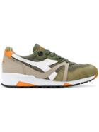 Diadora Panelled Lace-up Sneakers - Green