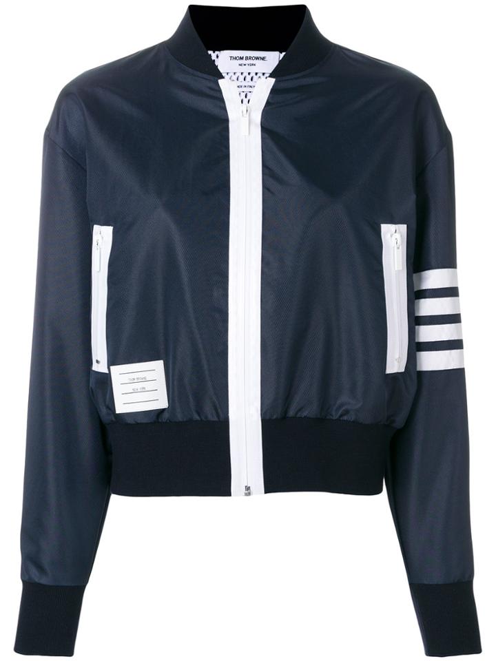 Thom Browne Lightweight Ripstop Bomber - Blue