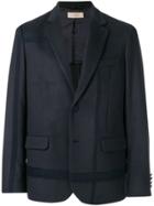 Maison Flaneur Subtle Check Blazer - Blue