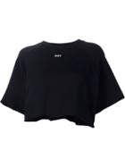 Off-white Cropped Short Sleeve Sweatshirt