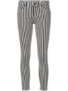 Rag & Bone /jean Striped Skinny Jeans, Women's, Size: 24, Black, Viscose/cotton/lyocell/spandex/elastane
