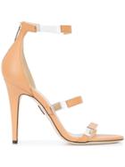 Tamara Mellon Strappy Round Toe Stilettos - Brown