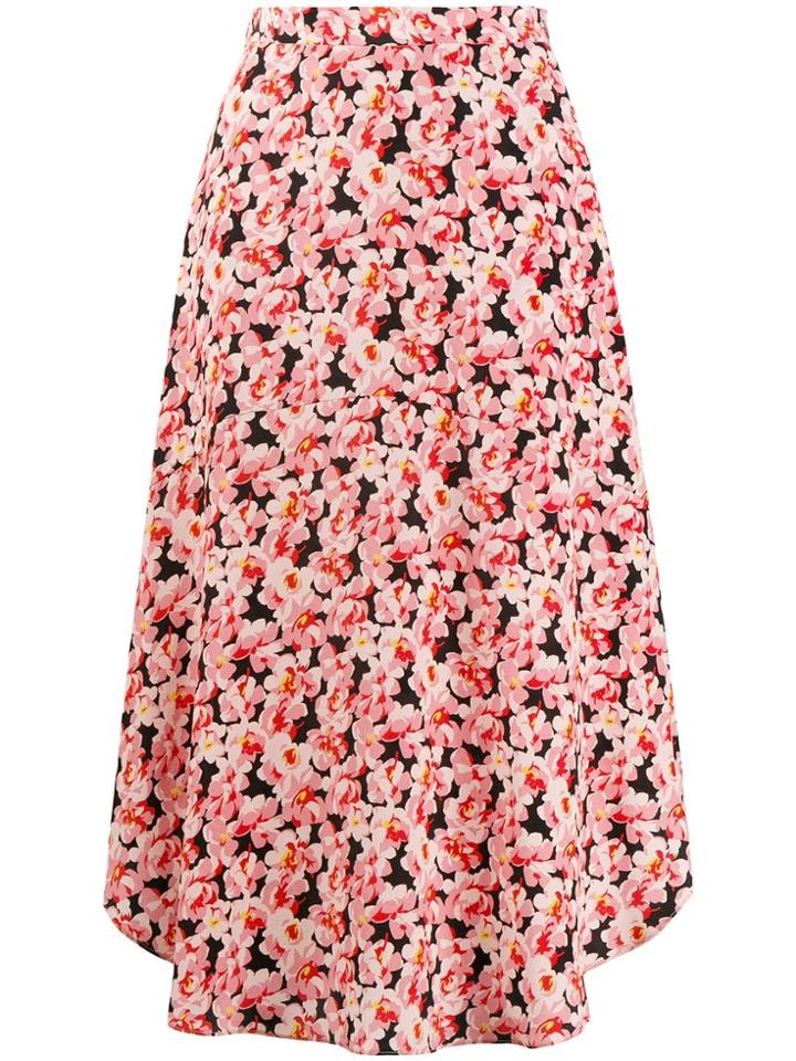 Stella Mccartney Floral Midi Skirt - Pink