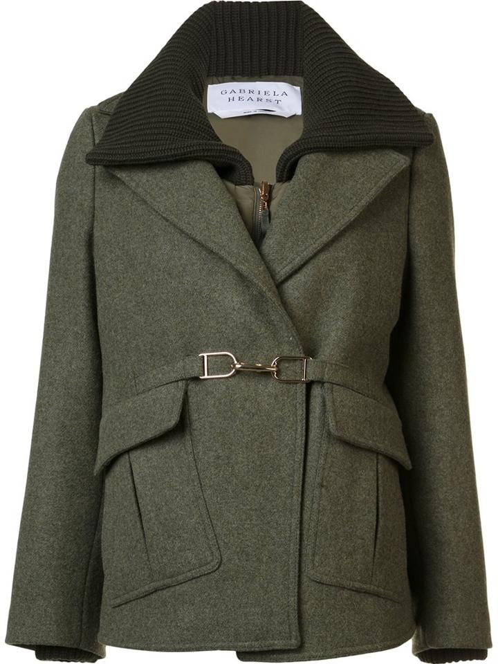 Gabriela Hearst Military Style Peacoat