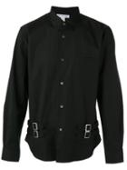 Comme Des Garçons Shirt - Buckle Detail Long Sleeve Shirt - Men - Cotton - M, Black, Cotton