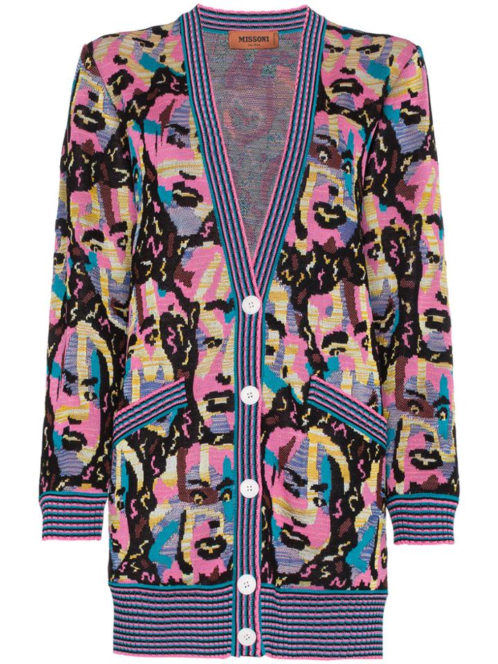 Missoni Intarsia Face Cardigan - Multicolour