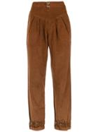 Lilly Sarti Velvet Trousers - Brown