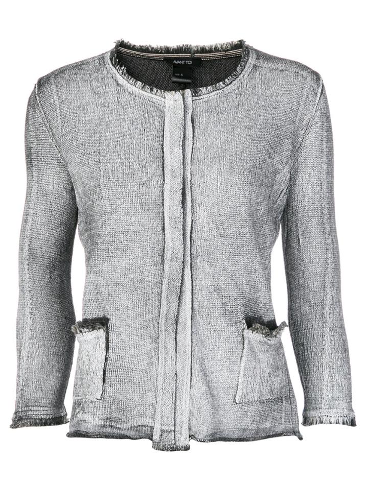 Avant Toi Shadow Effect Jacket - Grey