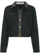 Tu Es Mon Trésor Message Patchwotk Short Jacket - Blue