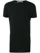 Isabel Benenato Double Crew Neck T-shirt, Men's, Size: Small, Black, Cotton