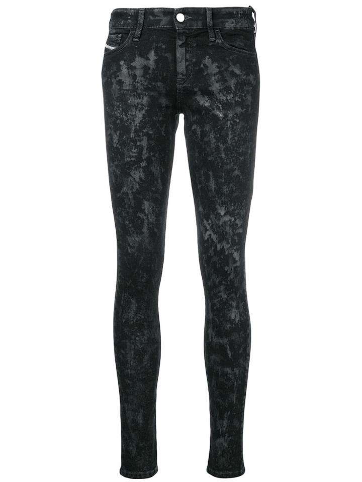 Diesel Slandy 069cp Skinny Jeans - Black