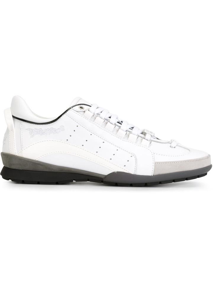Dsquared2 551 Sneakers, Men's, Size: 43.5, White, Nappa Leather/rubber