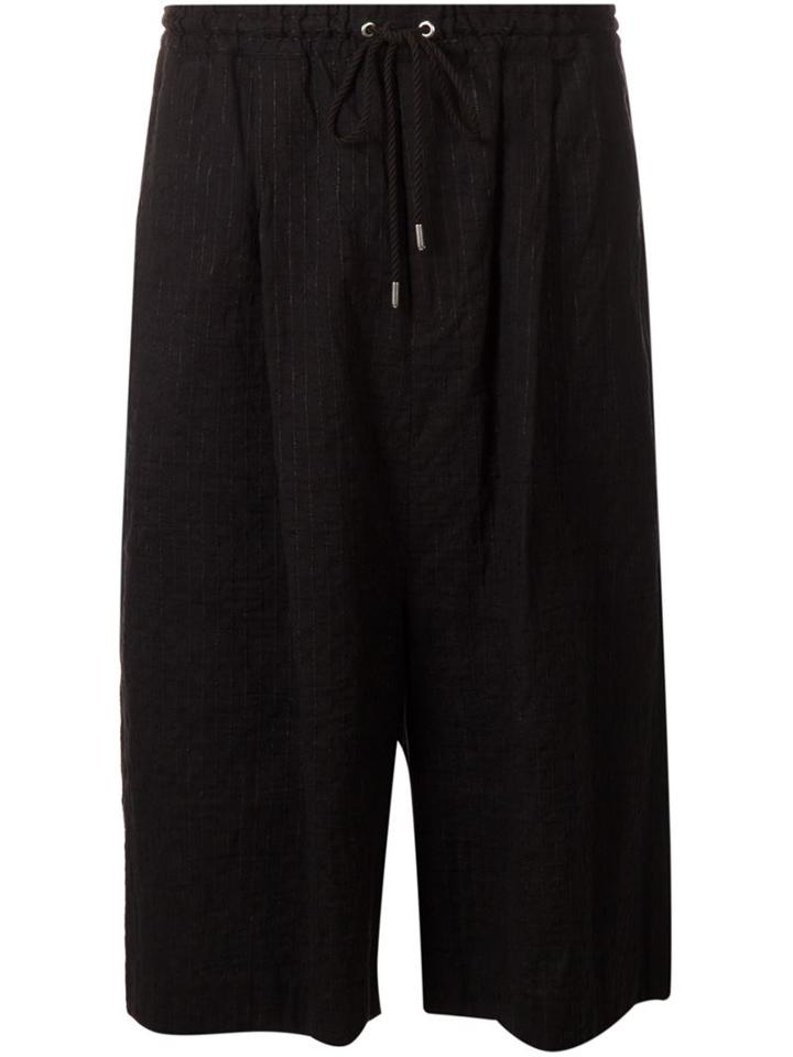 Mihara Yasuhiro Striped Oversized Shorts